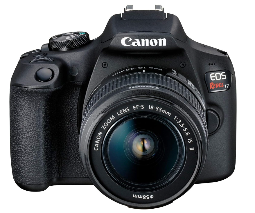 Canon EOS Rebel T7 DSLR Camera with 18-55mm Lens, Built-in Wi-Fi, 24.1 MP CMOS Sensor , DIGIC 4+ Image Processor and Full HD Videos