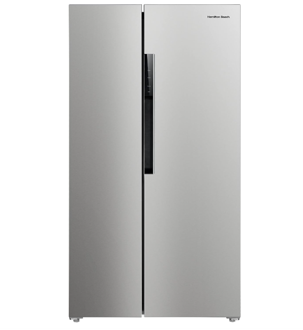Hamilton Beach HBF1558 15.6 Counter Depth Full Size Refrigerator, Side Doors, Stainless, 15.8 cu ft
