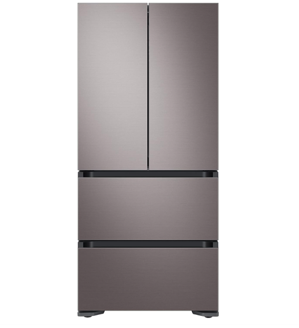 SAMSUNG 17.3 Cu Ft Smart Kimchi & Specialty 4-Door French Door Refrigerator w,Freezer, Precise Cooling, Large Capacity, RQ48T9432T1,AA, Platinum Bronze