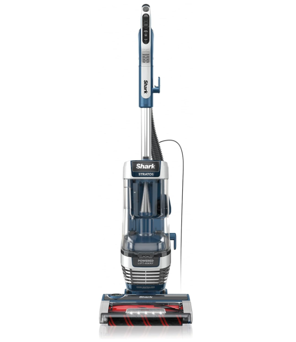 Shark AZ3002 Stratos Upright Vacuum with DuoClean PowerFins, HairPro, Powered Lift-Away, Self-Cleaning Brushroll, & Odor Neutralizer Technology, Navy