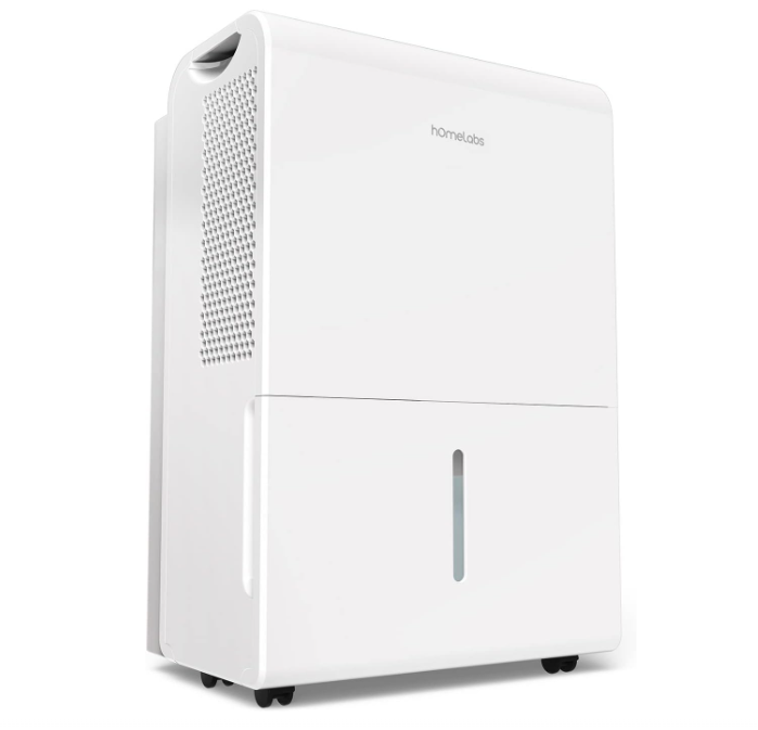 hOmeLabs 1500 Sq. Ft. Energy Star Dehumidifier - Ideal for Home Bedrooms, Bathrooms and Medium Size Rooms - Powerful Moisture Removal and Humidity Control - 22 Pint (Previously 30 Pint)