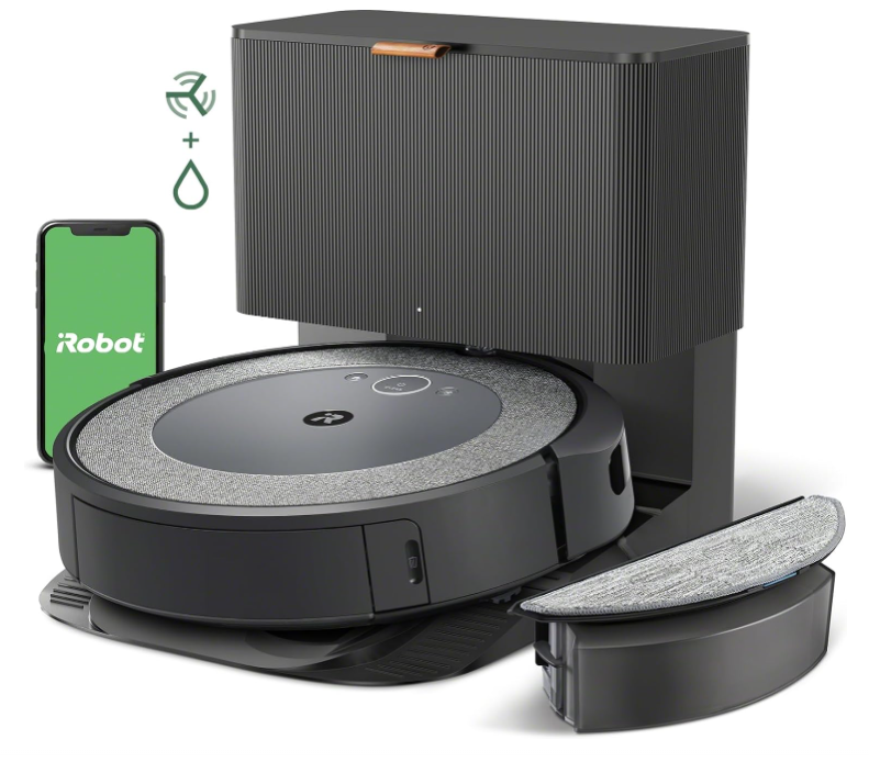 iRobot Roomba Combo i5+ Self-Emptying Robot Vacuum and Mop, Clean by Room with Smart Mapping, Empties Itself for Up to 60 Days, Works with Alexa, Personalized Cleaning OS
